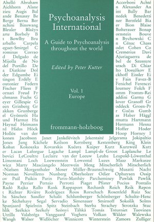 ISBN 9783772815096: Psychoanalysis International / Volume 1: Europe