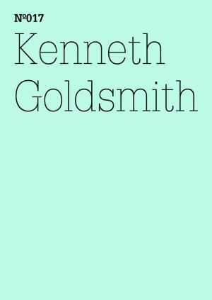 ISBN 9783775728669: Kenneth Goldsmith: Letter to Bettina Funcke: 100 Notes, 100 Thoughts: Documenta Series 017 (100 Notes, 100 Thoughts / 100 Notizen - 100 Gedanken : Documenta (13) - signiert (bookplate)