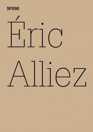 ISBN 9783775729390: Éric Alliez – Diagramm 3000 [Worte]