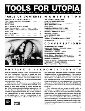 gebrauchtes Buch – Marta Dziewanska Hg – Tools for Utopia Selected Works from the Ausgewählte Werke der Daros Latinamerica Collection
