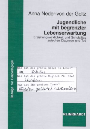 ISBN 9783781511781: Jugendliche mit begrenzter Lebenserwartung