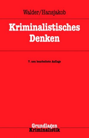 ISBN 9783783200188: Kriminalistisches Denken