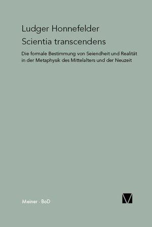 neues Buch – Ludger Honnefelder – Scientia transcendens