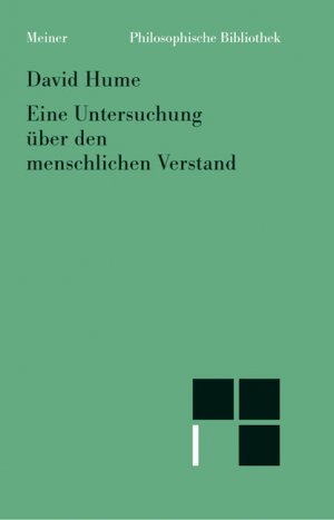 ISBN 9783787311552: Eine Untersuchung über den menschlichen Verstand - Mit einem Nachtrag zur Bibliographie