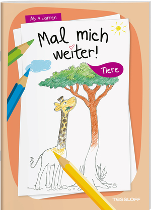 ISBN 9783788645816: Mal mich weiter. Tiere - Malen für Kinder ab 4 Jahren