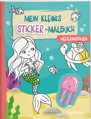 ISBN 9783788647124: Mein kleines Sticker-Malbuch. Meerjungfrauen / Stickern und Malen für Kinder ab 4 Jahren