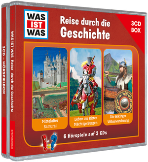 ISBN 9783788670351: WAS IST WAS 3-CD Hörspielbox. Reise durch die Geschichte – Mittelalter/Samurai, Leben der Ritter/Mächtige Burgen, Die Wikinger/Völkerwanderung