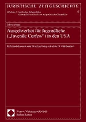 ISBN 9783789067952: Ausgehverbot für Jugendliche ("Juvenile Curfew") in den USA