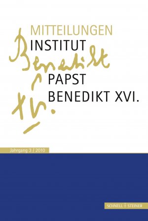 ISBN 9783795424107: Mitteilungen Institut-Papst-Benedikt XVI. - Bd. 3