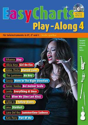 ISBN 9783795747442: Easy Charts Play-Along – Die größten Hits spielerisch leicht gesetzt. C/Eb/Bb-Instrument. Spielbuch.