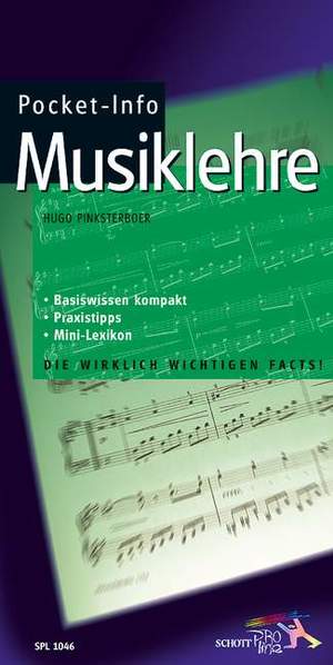 gebrauchtes Buch – Hugo Pinksterboer – Pocket-Info Musiklehre - Basiswissen kompakt - Praxistipps - Mini-Lexikon (T30)