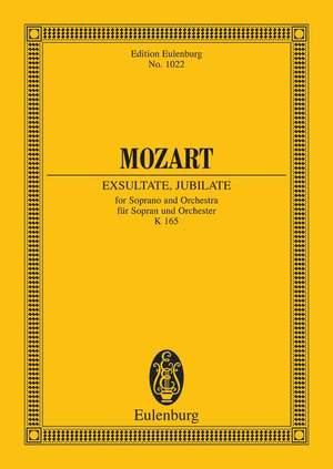 ISBN 9783795761844: Exsultate, jubilate - Motette. KV 165. Sopran und Orchester. Sopran. Studienpartitur.