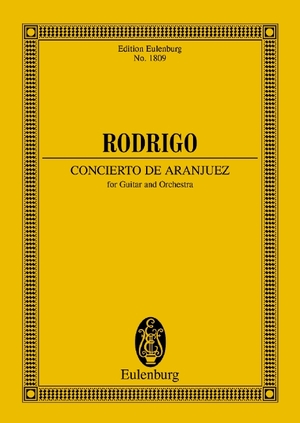 ISBN 9783795762421: Concierto de Aranjuez - Gitarre und Orchester. Studienpartitur.