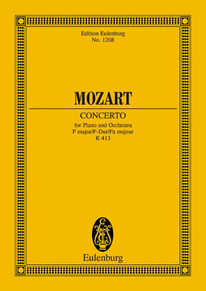 ISBN 9783795763626: Konzert Nr. 11 F-Dur – mit allen von Mozart selbst stammenden Kadenzen. KV 413. Klavier und Orchester. Studienpartitur.