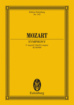 ISBN 9783795764036: Sinfonie Nr. 34 C-Dur – mit Menuett (KV 409). KV 338. Orchester. Studienpartitur.