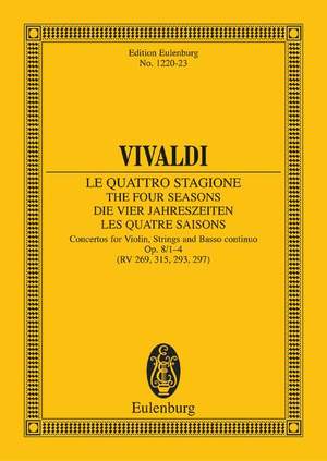 ISBN 9783795766375: Die vier Jahreszeiten – "Der Frühling" E-Dur. op. 8/1. RV 269 / PV 241. Violine, Streicher und Basso continuo. Studienpartitur.