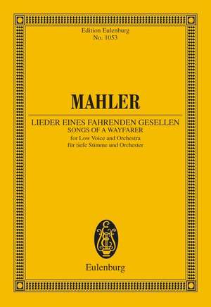 ISBN 9783795766474: Lieder eines fahrenden Gesellen – tiefe Stimme und Orchester. tief. Studienpartitur.