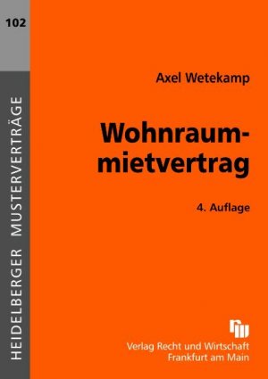 ISBN 9783800543267: Wohnraummietvertrag