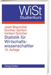 ISBN 9783800628544: Statistik für Wirtschaftswissenschaftler