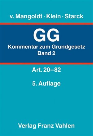 ISBN 9783800632145: Kommentar zum Grundgesetz - Gesamtwerk. In 3 Bänden / Kommentar zum Grundgesetz  Bd. 2: Artikel 20 bis 82