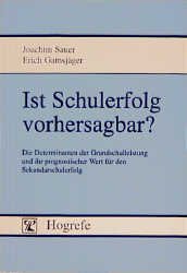 ISBN 9783801703318: Ist Schulerfolg vorhersagbar?