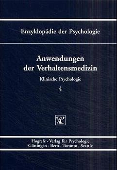 ISBN 9783801705466: Anwendungen der Verhaltensmedizin