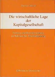 ISBN 9783802105234: Die wirtschaftliche Lage der Kapitalgesellschaft