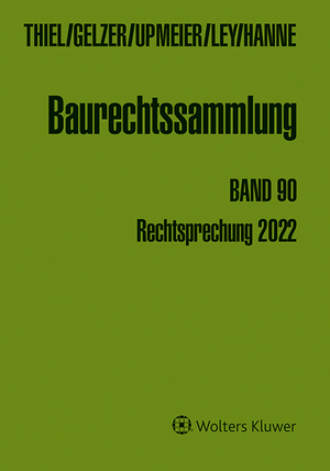 ISBN 9783804155398: Baurechtssammlung. Rechtsprechung des Bundesverwaltungsgerichts,... / Baurechtssammlung Band 90