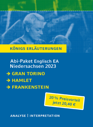 ISBN 9783804498457: Abi-Paket Englisch EA Niedersachsen 2023 - Ein Bundle mit allen Lektürehilfen zur Abiturprüfung: Gran Torino, Hamlet, Frankenstein