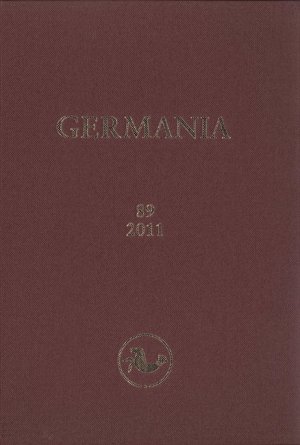 ISBN 9783805344272: Germania - Jahrgang 89, 2011, 1.-2. Halbband