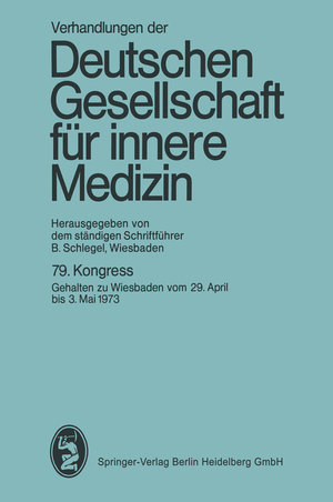 ISBN 9783807002903: 79. Kongreß / Wiesbaden, 29. April bis 3. Mai 1973 / K. Miehlke / Taschenbuch / Verhandlungen der Deutschen Gesellschaft für Innere Medizin / Paperback / 2 Taschenbücher / Deutsch / EAN 9783807002903