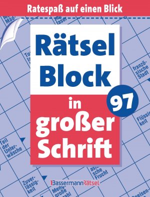 ISBN 9783809442592: Raetselblock in grosser Schrift 97