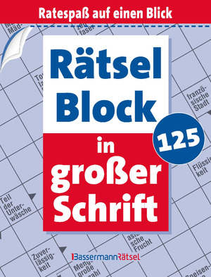 neues Buch – Eberhard Krüger – Rätselblock in großer Schrift 125