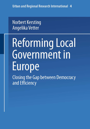 ISBN 9783810039583: Reforming Local Government in Europe – Closing the Gap between Democracy and Efficiency