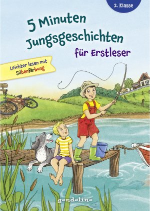 gebrauchtes Buch – Herausgeber – 5 Minuten Jungsgeschichten für Erstleser: Erstlesebuch mit kurzen Geschichten und großer Fibelschrift ab 7 Jahren