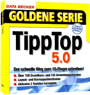 gebrauchter Tonträger – TippTop 5.0, 1 CD-ROM Der schnelle Weg zum 10-Finger schreiben. Für Windows 9...