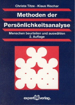 ISBN 9783816918066: Methoden der Persönlichkeitsanalyse - Menschen beurteilen und auswählen