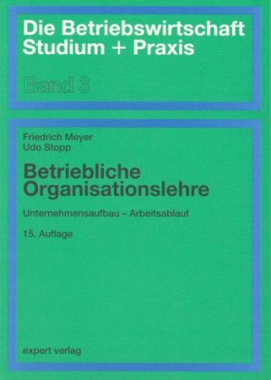 ISBN 9783816921943: Betriebliche Organisationslehre - Unternehmensaufbau – Arbeitsablauf