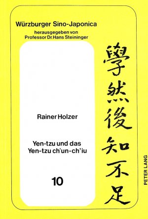 ISBN 9783820473353: Yen-tzu und das Yen-tzu ch'un-ch'iu