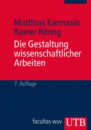 gebrauchtes Buch – Karmasin M – Die gestaltung wissenschaftliche Arbeiten