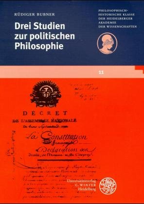 ISBN 9783825308636: Drei Studien zur Politischen Philosophie