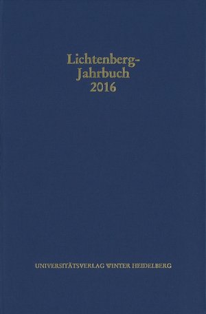 ISBN 9783825368067: Lichtenberg-Jahrbuch 2016