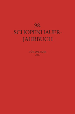 ISBN 9783826064593: Schopenhauer Jahrbuch - für das Jahr 2017