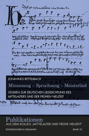 ISBN 9783826075025: Minnesang – Spruchsang – Meisterlied - Studien zur deutschen Lieddichtung des Mittelalters und der Frühen Neuzeit