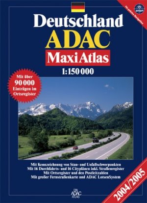 ISBN 9783826414510: ADAC MaxiAtlas 2004/2005 - 1:150000; GPS-geeignet