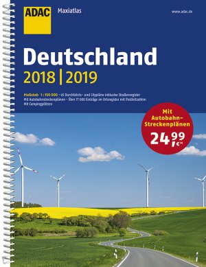 ISBN 9783826422515: ADAC Maxiatlas Deutschland 2018/2019 1:150 000