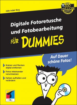 gebrauchtes Buch – King, Julie A – Digitale Fotoretusche und Fotobearbeitung für Dummies mit CD.