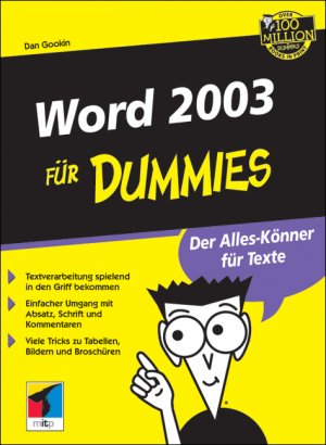 ISBN 9783826630941: Word 2003 für Dummies