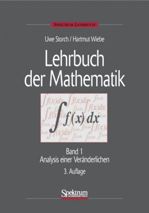 ISBN 9783827413840: Lehrbuch der Mathematik. Band  1.  Analysis einer Veränderlichen.-