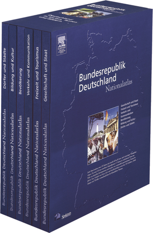 ISBN 9783827415233: Bundesrepublik Deutschland. Nationalatlas / SA / KOMPLET 6 Bände. Unser Land in Karten, Texten und Bildern: 6 Bde. Gesellschaft und Staat - Bevölkerung - Dörfer und Städte - Bildung und Kultur - Verke